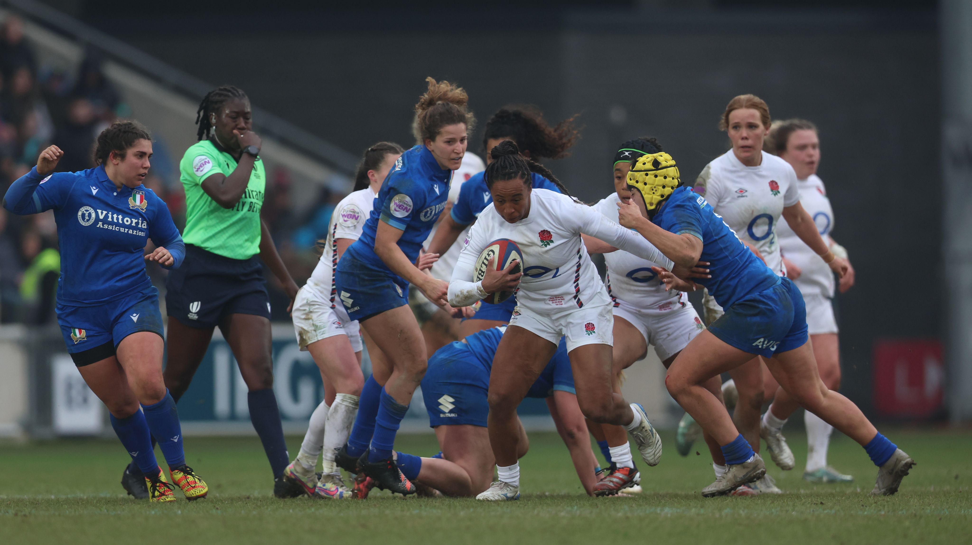 Drapeau Angleterre Rugby – Six Nations 2025 – Main, Pour Supporters (neuf)